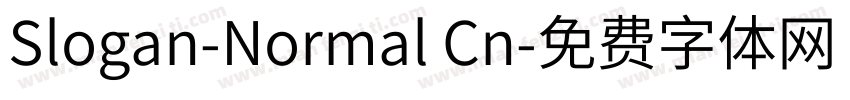 Slogan-Normal Cn字体转换